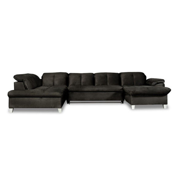 Coltar U Extensibil Sevilia Lux 6 Locuri, Tetiere Reglabile, 355 Cm