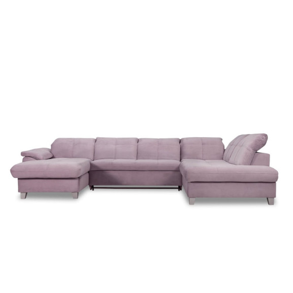 Coltar U Extensibil Sevilia Lux 6 Locuri, Tetiere Reglabile, 355 Cm
