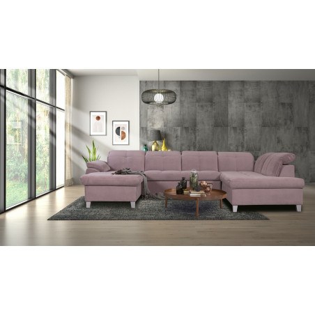 Coltar U Extensibil Sevilia Lux 6 Locuri, Tetiere Reglabile, 355 Cm-01
