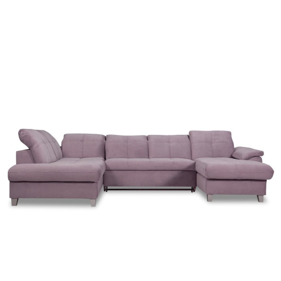 Coltar U Extensibil Sevilia Lux 6 Locuri, Tetiere Reglabile, 355 Cm