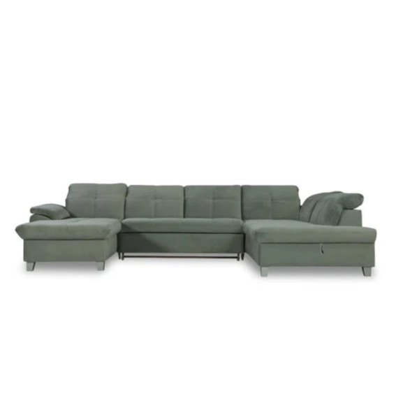 Coltar U Extensibil Sevilia Lux 6 Locuri, Tetiere Reglabile, 355 Cm