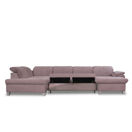 Coltar U Extensibil Sevilia Lux 6 Locuri, Tetiere Reglabile, 355 Cm-01