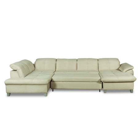Coltar U Extensibil Sevilia Lux 6 Locuri, Tetiere Reglabile, 355 Cm-01