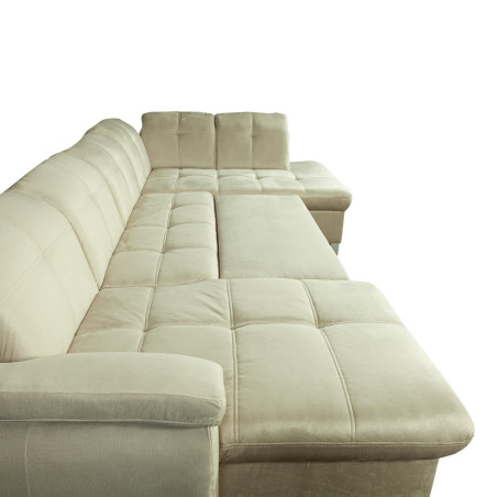 Coltar U Extensibil Sevilia Lux 6 Locuri, Tetiere Reglabile, 355 Cm-01