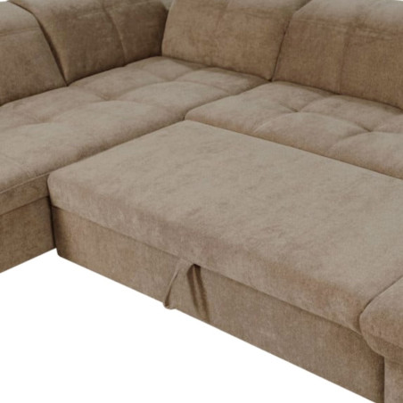 Coltar U Extensibil Sevilia Lux 6 Locuri, Tetiere Reglabile, 355 Cm-01