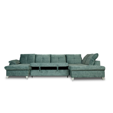 Coltar U Extensibil Sevilia Lux 6 Locuri, Tetiere Reglabile, 355 Cm-01