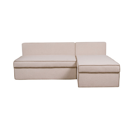 Coltar Extensibil Cu Lada New Modulo, Interschimbabil Stanga/Dreapta, Crem boucle, 220 X 80 X 155 Cm-01