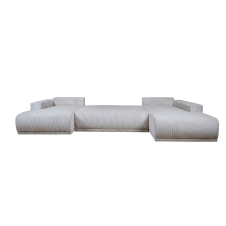 Coltar U Extensibil Otis Dreapta, 6 Locuri, Lada Depozitare, Gri deschis, 357 Cm-01