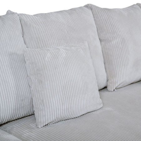 Coltar U Extensibil Otis Stanga, 6 Locuri, Lada Depozitare, Gri deschis, 357 Cm-01