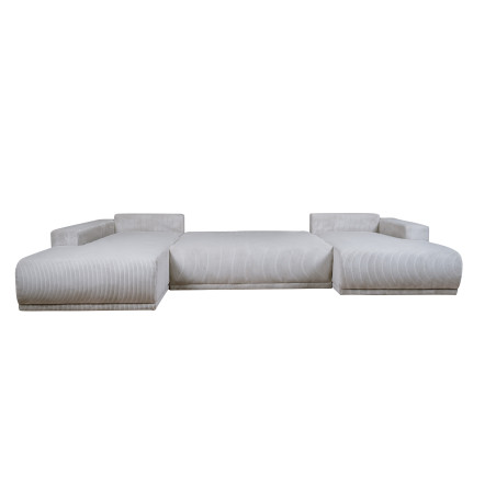 Coltar U Extensibil Otis Stanga, 6 Locuri, Lada Depozitare, Gri deschis, 357 Cm-01