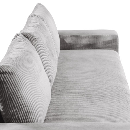 Canapea Extensibila Otis, 3 locuri, Lada Depozitare,  Gri deschis, 240 Cm-01