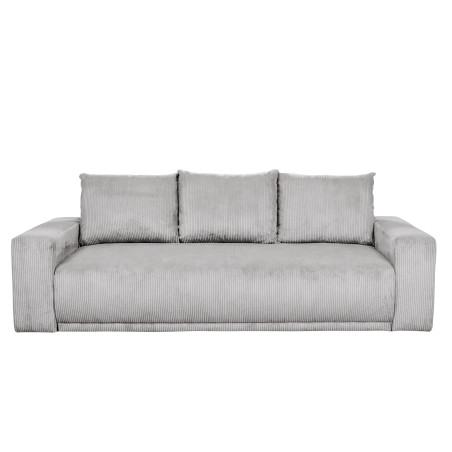 Canapea Extensibila Otis, 3 locuri, Lada Depozitare,  Gri deschis, 240 Cm-01