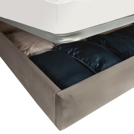 Set Dormitor Destiny, Pat Cu Dimensiune saltea 160 X 200 Cm, 2 Noptiere Si Dulap, Somiera Rabatabila-01