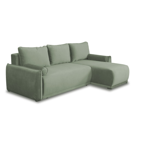 Coltar Extensibil Vida Interschimbabil Stanga/Dreapta, 5 Locuri, Lada Depozitare, Verde, 256 Cm-01