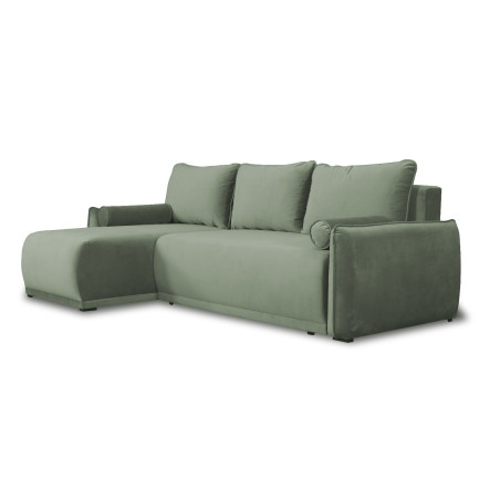 Coltar Extensibil Vida Interschimbabil Stanga/Dreapta, 5 Locuri, Lada Depozitare, Verde, 256 Cm-01