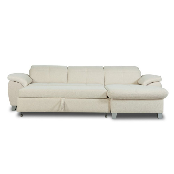 Coltar Extensibil Cu Insula Sevilia Lux, 5 Locuri, Tetiere Reglabile, 272 Cm