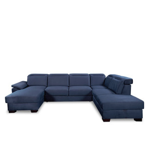 Coltar U Extensibil Cu Lada Dax, Tetiere Reglabile, 375 Cm