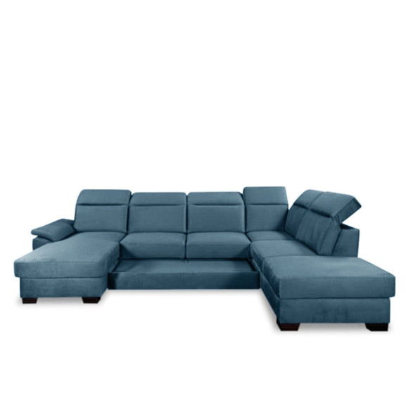 Coltar U Extensibil Cu Lada Dax, Tetiere Reglabile, 375 Cm