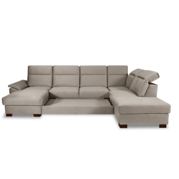 Coltar U Extensibil Cu Lada Dax, Tetiere Reglabile, 375 Cm