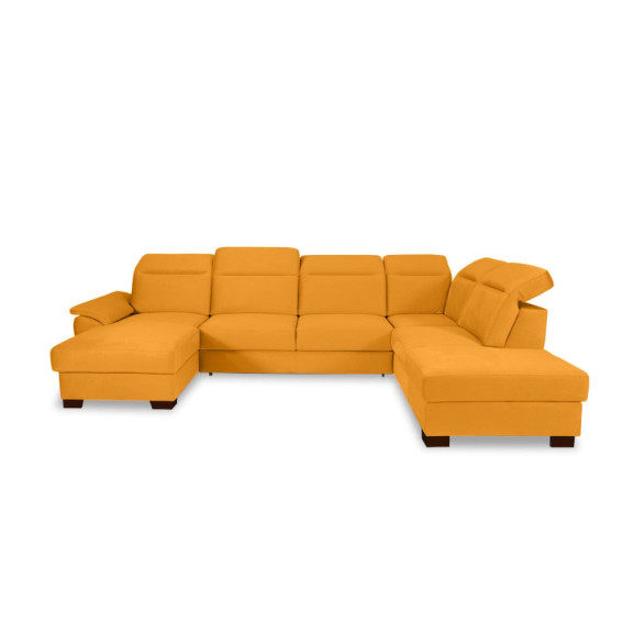 Coltar U Extensibil Cu Lada Dax, Tetiere Reglabile, 375 Cm