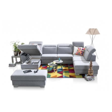 Coltar U Extensibil Cu Lada Dax, Tetiere Reglabile, 375 Cm-01