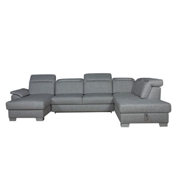 Coltar U Extensibil Cu Lada Dax, Tetiere Reglabile, 375 Cm