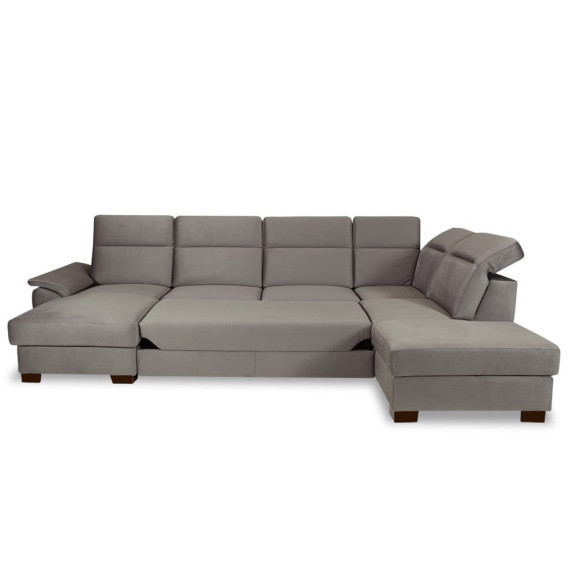 Coltar U Extensibil Cu Lada Dax, Tetiere Reglabile, 375 Cm