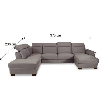 Coltar U Extensibil Cu Lada Dax, Tetiere Reglabile, 375 Cm-01