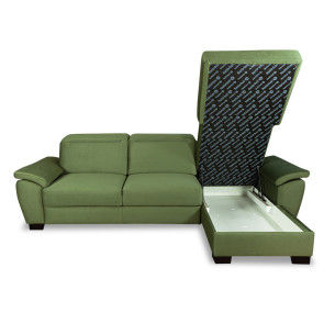 Coltar Extensibil Cu Insula Dax, 5 Locuri, Cu Lada De Depozitare, 300 Cm