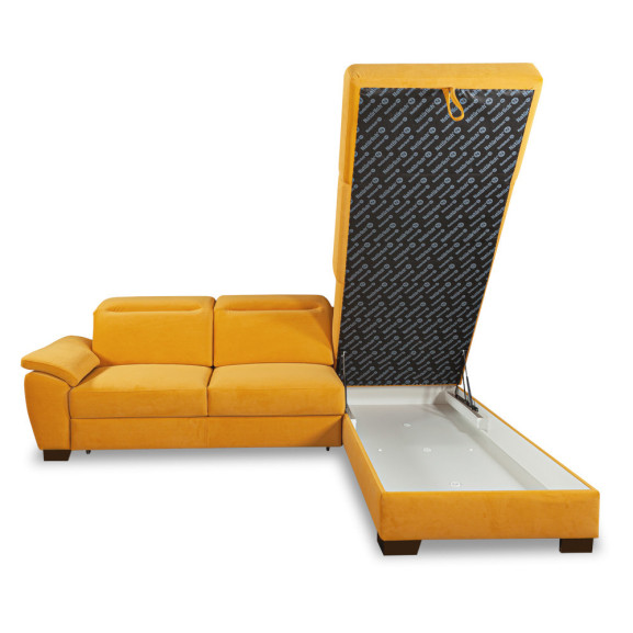 Coltar Extensibil Cu Otoman Dax, 5 Locuri, Lada Depozitare, 296 Cm