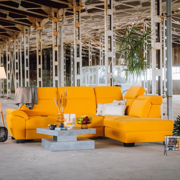 Coltar Extensibil Cu Otoman Dax, 5 Locuri, Lada Depozitare, 296 Cm