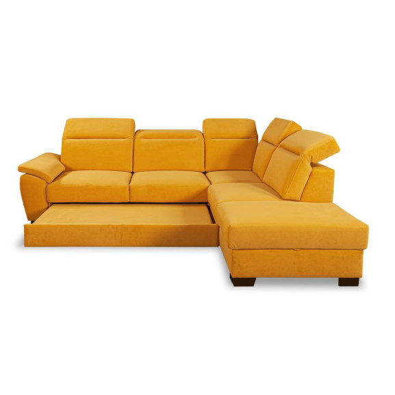 Coltar Extensibil Cu Otoman Dax, 5 Locuri, Lada Depozitare, 296 Cm