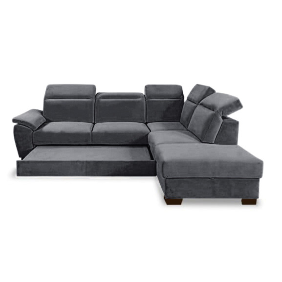 Coltar Extensibil Cu Otoman Dax, 5 Locuri, Lada Depozitare, 296 Cm