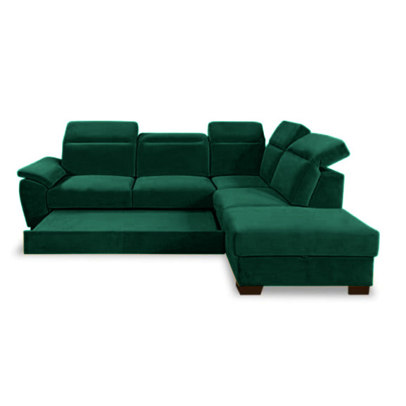 Coltar Extensibil Cu Otoman Dax, 5 Locuri, Lada Depozitare, 296 Cm