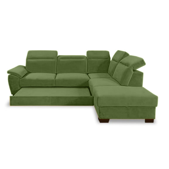 Coltar Extensibil Cu Otoman Dax, 5 Locuri, Lada Depozitare, 296 Cm