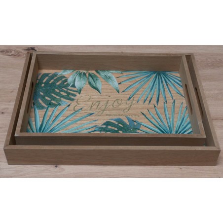 Set 2PCS tava servire Jungle-01