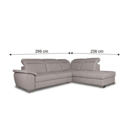 Coltar Extensibil Cu Otoman Dax, 5 Locuri, Lada Depozitare, 296 Cm-01