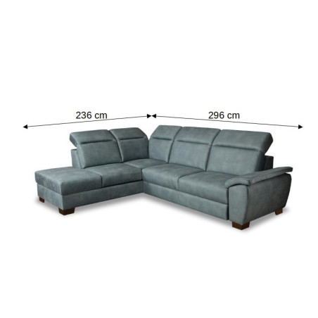 Coltar Extensibil Cu Otoman Dax, 5 Locuri, Lada Depozitare, 296 Cm-01