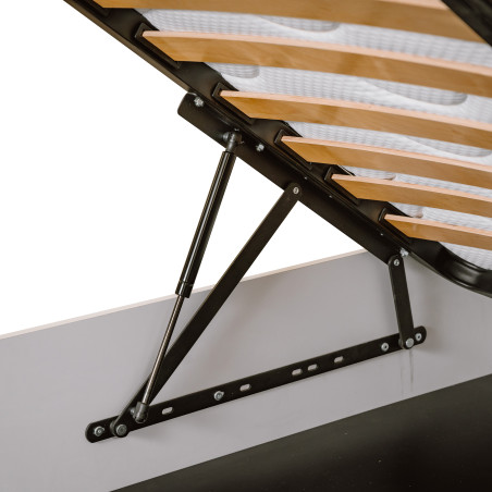 Pat Verona Bianco, Dimensiune Saltea 160 x 200 Cm, Somiera Rabatabila-01