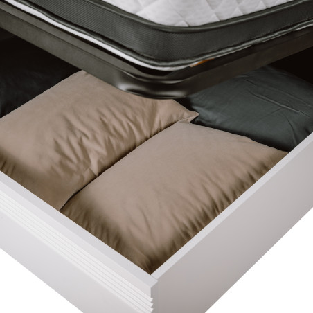 Pat Verona Bianco, Dimensiune Saltea 180 x 200 Cm, Somiera Rabatabila,-01