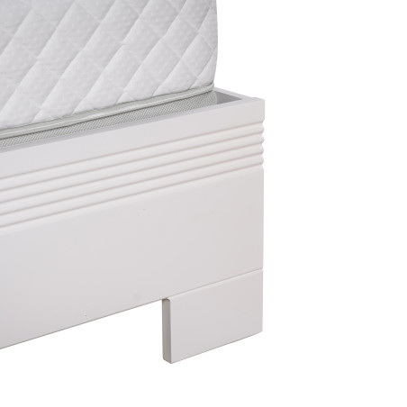 Pat Verona Bianco, Dimensiune Saltea 180 x 200 Cm, Somiera Rabatabila,-01