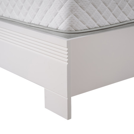 Pat Verona Bianco, Dimensiune Saltea 180 x 200 Cm, Somiera Rabatabila,-01