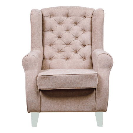Fotoliu Chandler Capitonat, Bej, 84 Cm-01