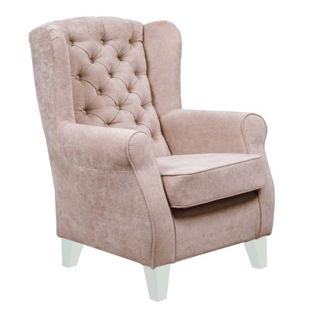 Fotoliu Chandler Capitonat, Bej, 84 Cm-01
