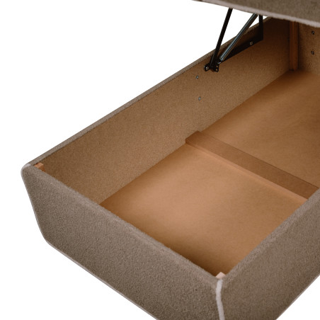 Coltar Extensibil Cu Lada New Modulo, Interschimbabil Stanga/Dreapta, Bej inchis Boucle, 220 X 80 X 155 Cm-01