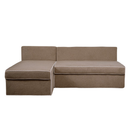 Coltar Extensibil Cu Lada New Modulo, Interschimbabil Stanga/Dreapta, Bej inchis Boucle, 220 X 80 X 155 Cm-01