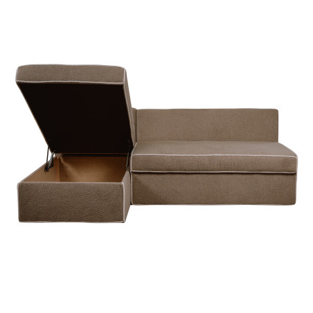 Coltar Extensibil Cu Lada New Modulo, Interschimbabil Stanga/Dreapta, Bej inchis Boucle, 220 X 80 X 155 Cm-01