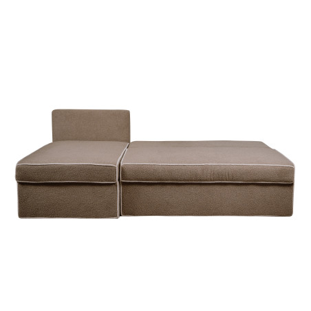 Coltar Extensibil Cu Lada New Modulo, Interschimbabil Stanga/Dreapta, Bej inchis Boucle, 220 X 80 X 155 Cm-01