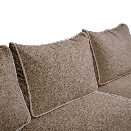 Coltar Extensibil Cu Lada New Modulo, Interschimbabil Stanga/Dreapta, Bej inchis Boucle, 220 X 80 X 155 Cm-01