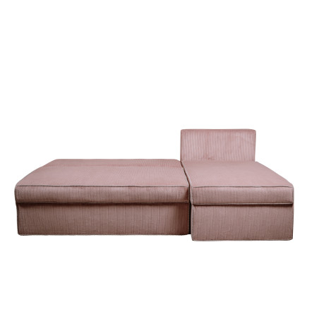 Coltar Extensibil Cu Lada New Modulo, Interschimbabil Stanga/Dreapta, Roz Pudra, 220 x 80 x 155 Cm-01